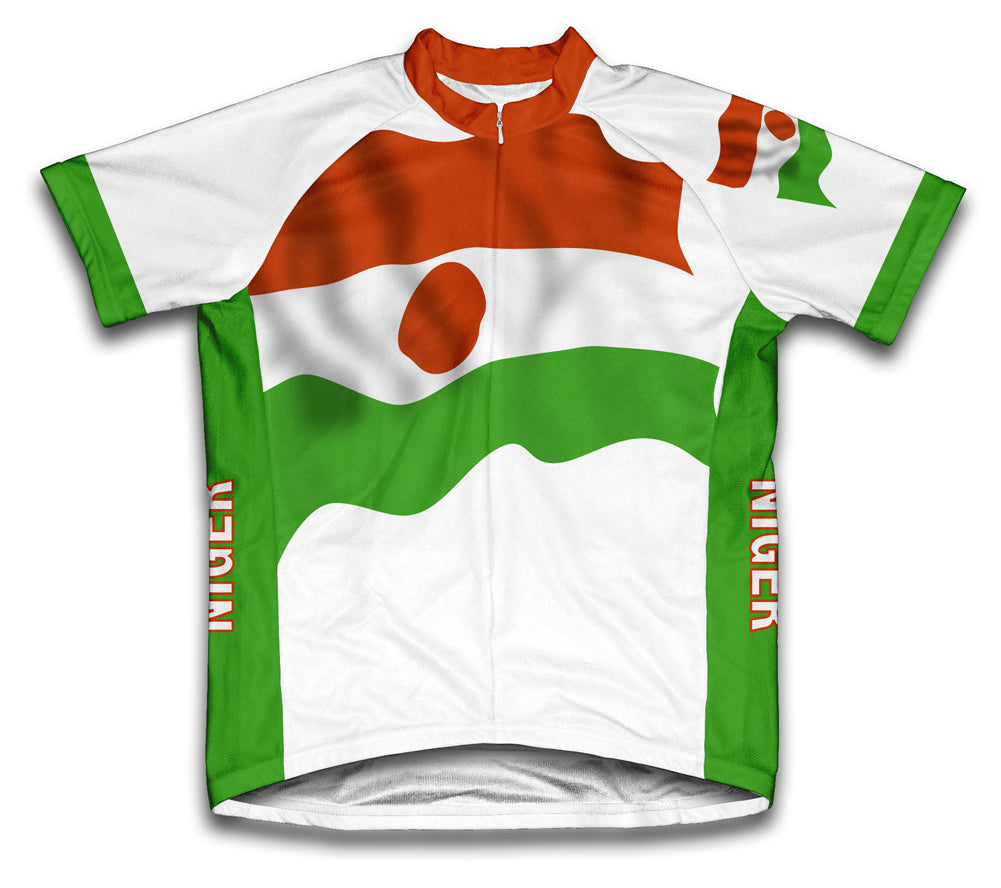 Niger Flag Cycling Jersey for Men and Women