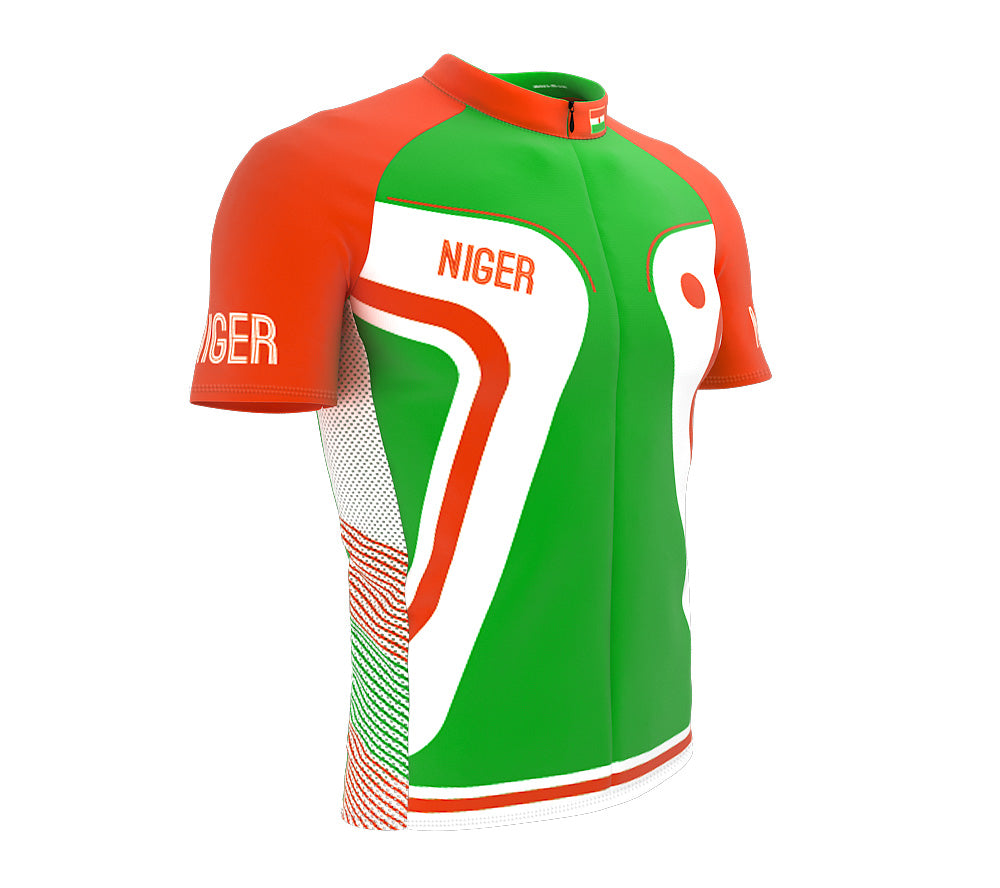 Niger  Full Zipper Bike Short Sleeve Cycling Jersey
