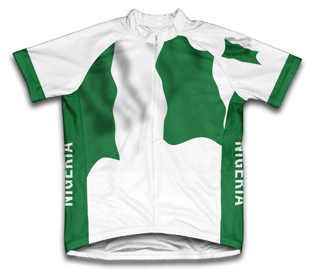 Nigeria Flag Cycling Jersey for Men and Women