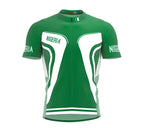 Nigeria  Full Zipper Bike Short Sleeve Cycling Jersey