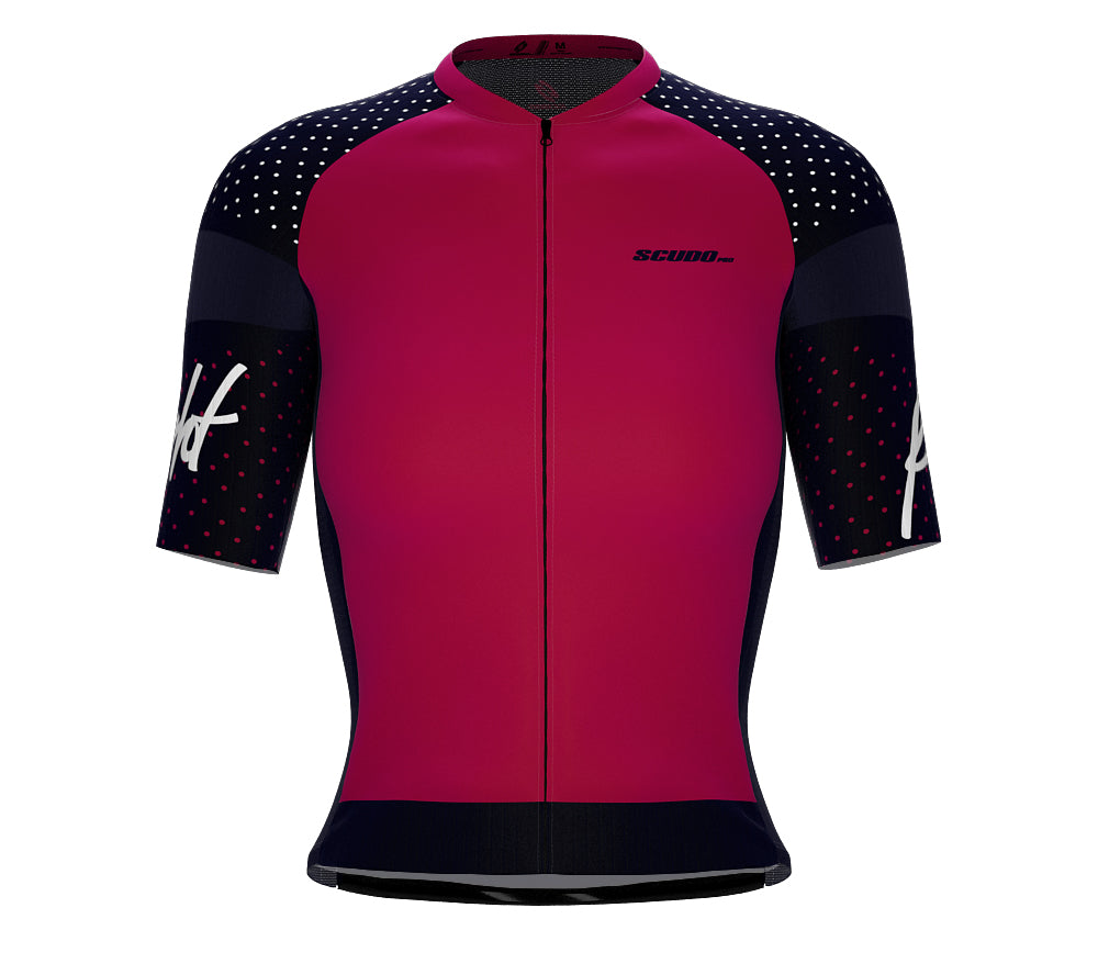 Scudopro Pro-Elite Short Sleeve Cycling Pro Fit Jersey Night Ride for Women