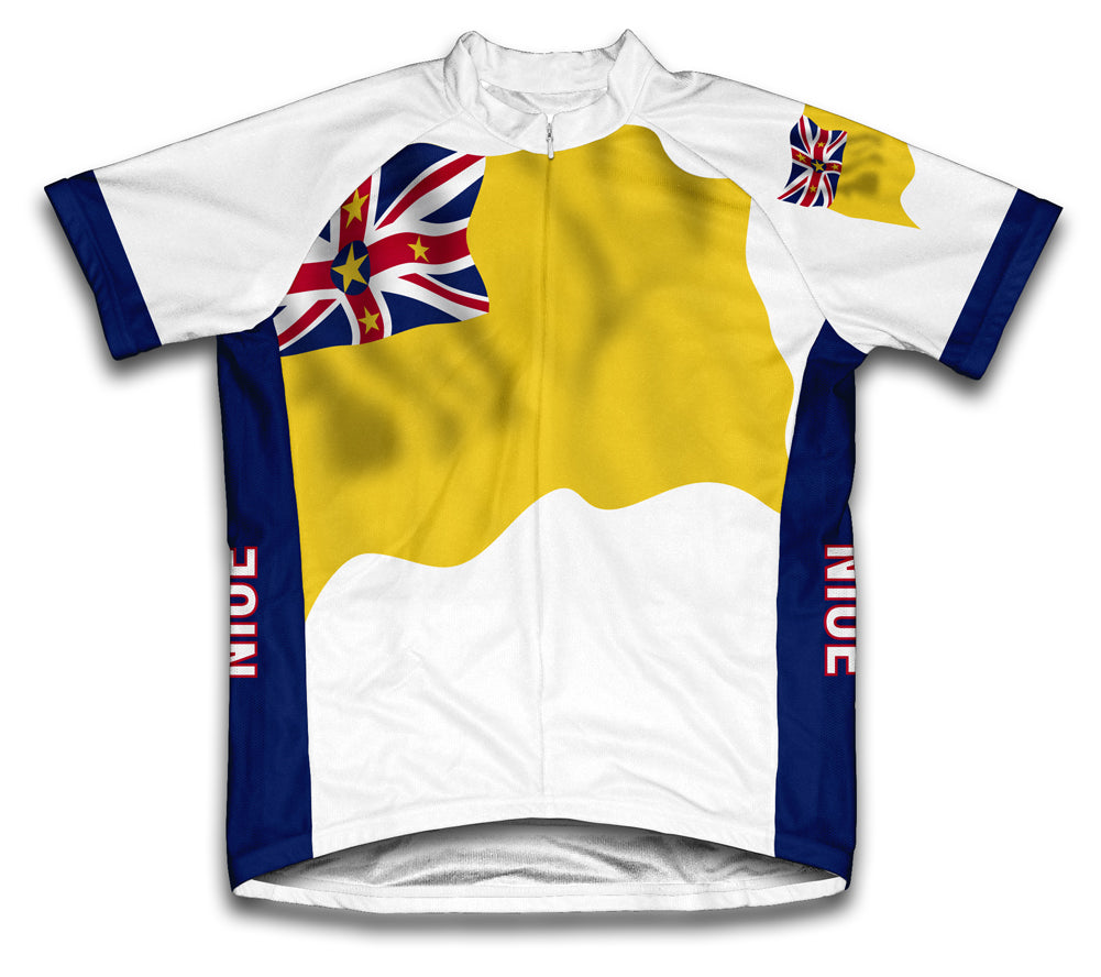Niue Flag Cycling Jersey for Men and Women