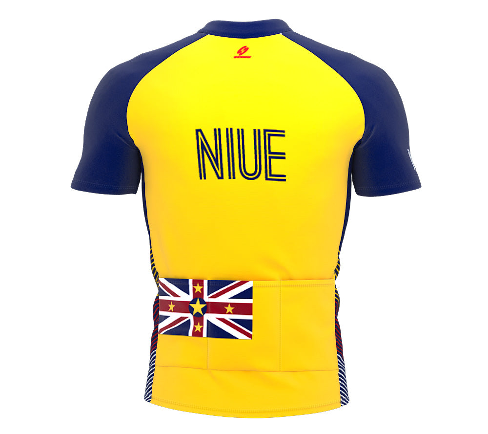 Niue  Full Zipper Bike Short Sleeve Cycling Jersey