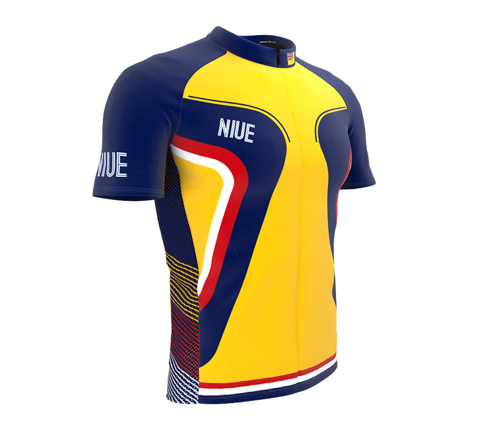 Niue  Full Zipper Bike Short Sleeve Cycling Jersey