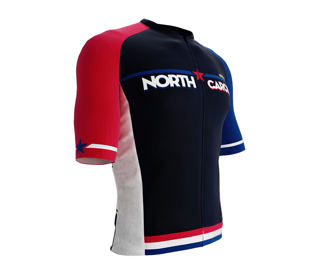 ScudoPro Pro-Elite Short Sleeve Cycling Jersey North Carolina USA State Icon landmark symbol identity  | Men and Women