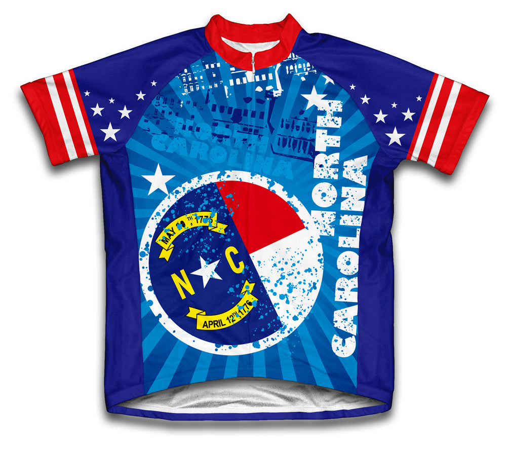 North Carolina Short Sleeve Cycling Jersey for Men and Women