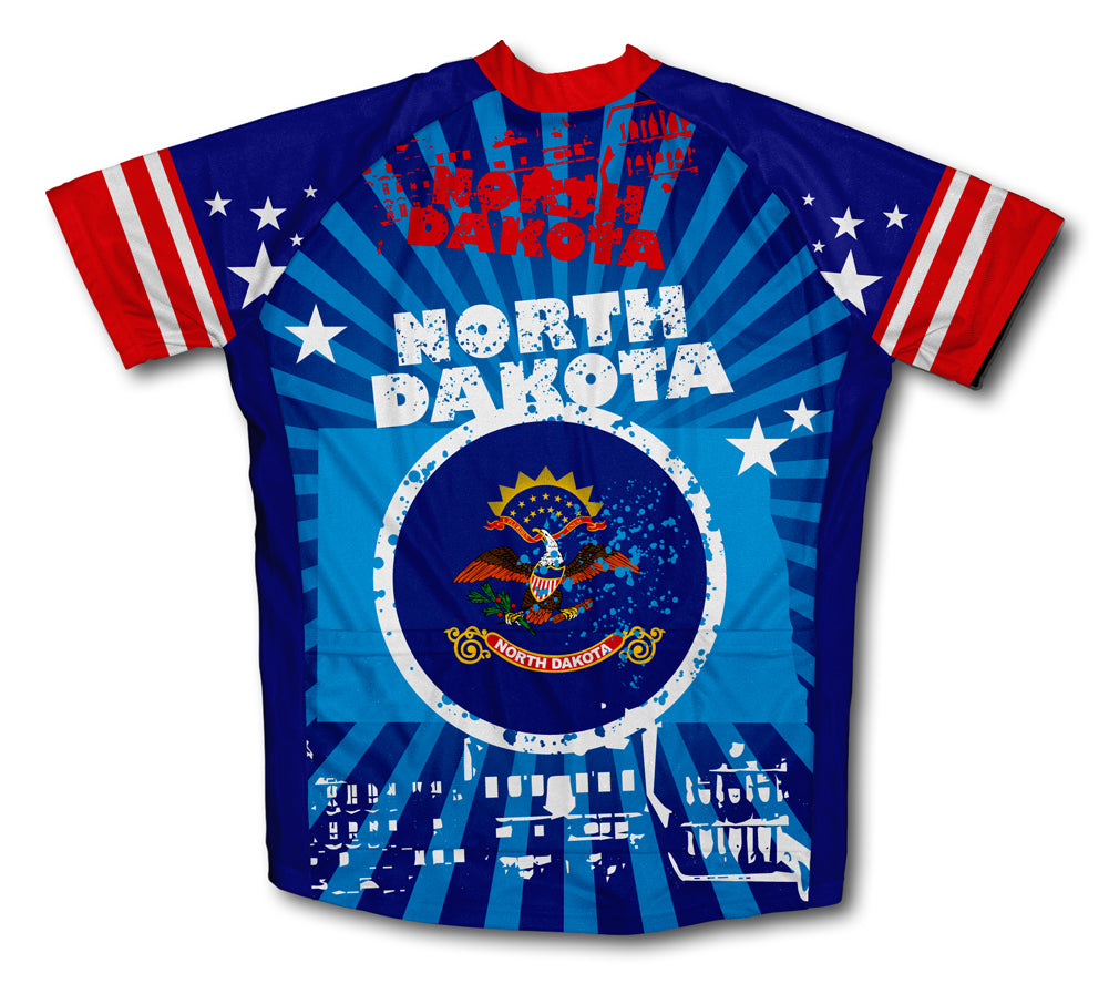 North Dakota Short Sleeve Cycling Jersey for Men and Women
