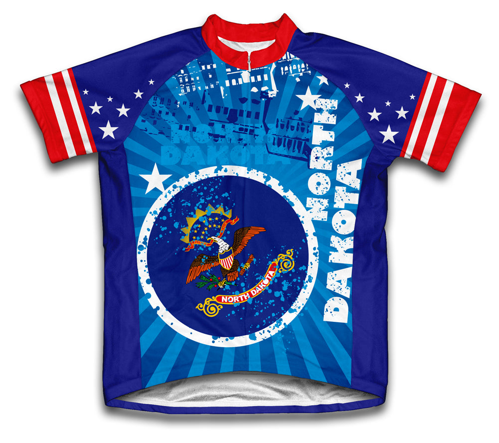 North Dakota Short Sleeve Cycling Jersey for Men and Women