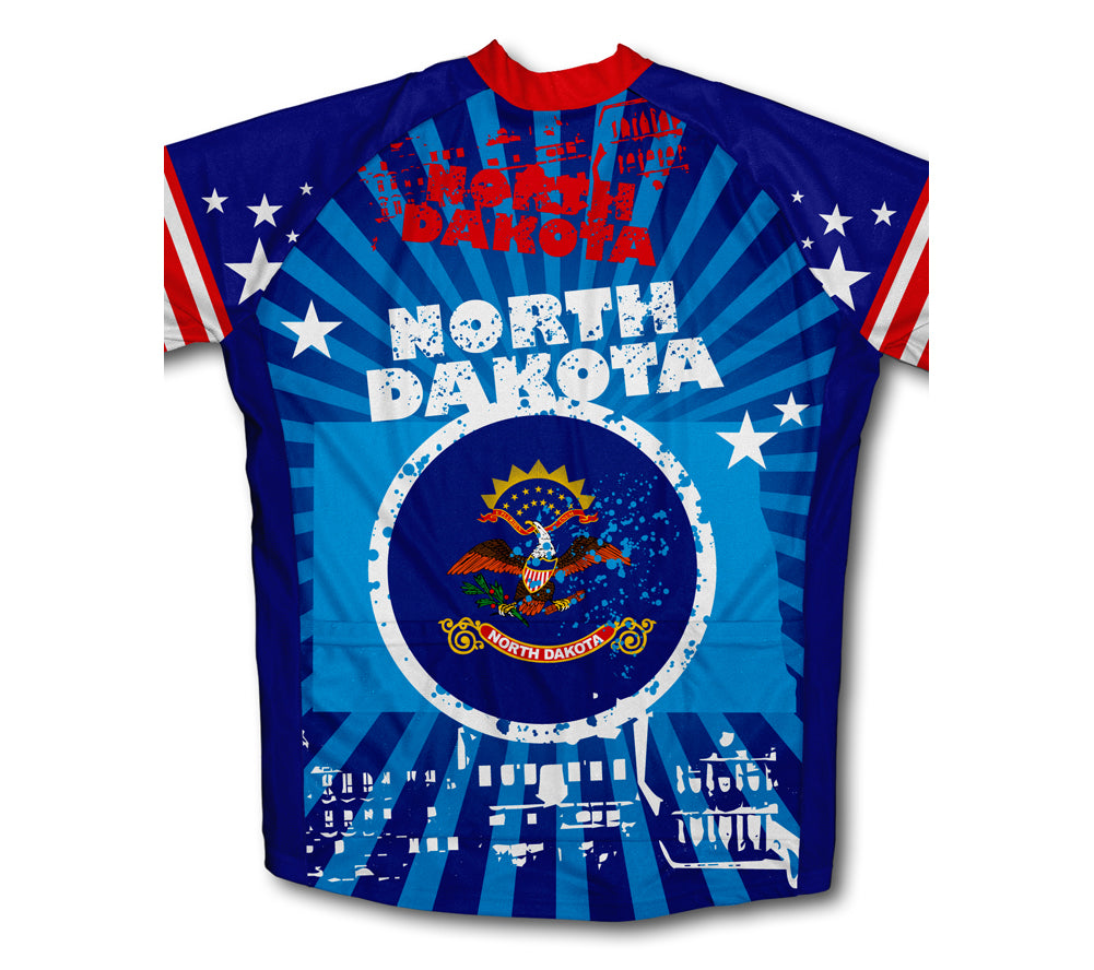 North Dakota Short Sleeve Cycling Jersey for Men and Women