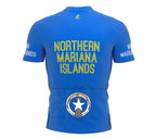 Northern Mariana Islands  Full Zipper Bike Short Sleeve Cycling Jersey