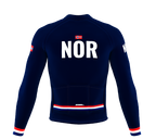 ScudoPro Pro Thermal Long Sleeve Cycling Jersey Country CODE Norway Blue | Men and Women