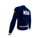 ScudoPro Pro Thermal Long Sleeve Cycling Jersey Country CODE Norway Blue | Men and Women