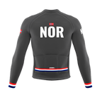ScudoPro Pro Thermal Long Sleeve Cycling Jersey Country CODE Norway Gray | Men and Women