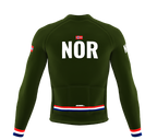 ScudoPro Pro Thermal Long Sleeve Cycling Jersey Country CODE Norway Green | Men and Women