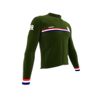 ScudoPro Pro Thermal Long Sleeve Cycling Jersey Country CODE Norway Green | Men and Women