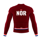 ScudoPro Pro Thermal Long Sleeve Cycling Jersey Country CODE Norway Vine | Men and Women
