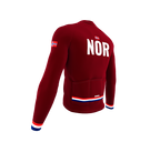 ScudoPro Pro Thermal Long Sleeve Cycling Jersey Country CODE Norway Vine | Men and Women