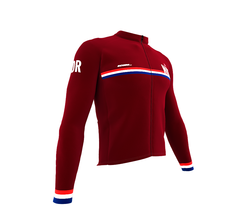 ScudoPro Pro Thermal Long Sleeve Cycling Jersey Country CODE Norway Vine | Men and Women