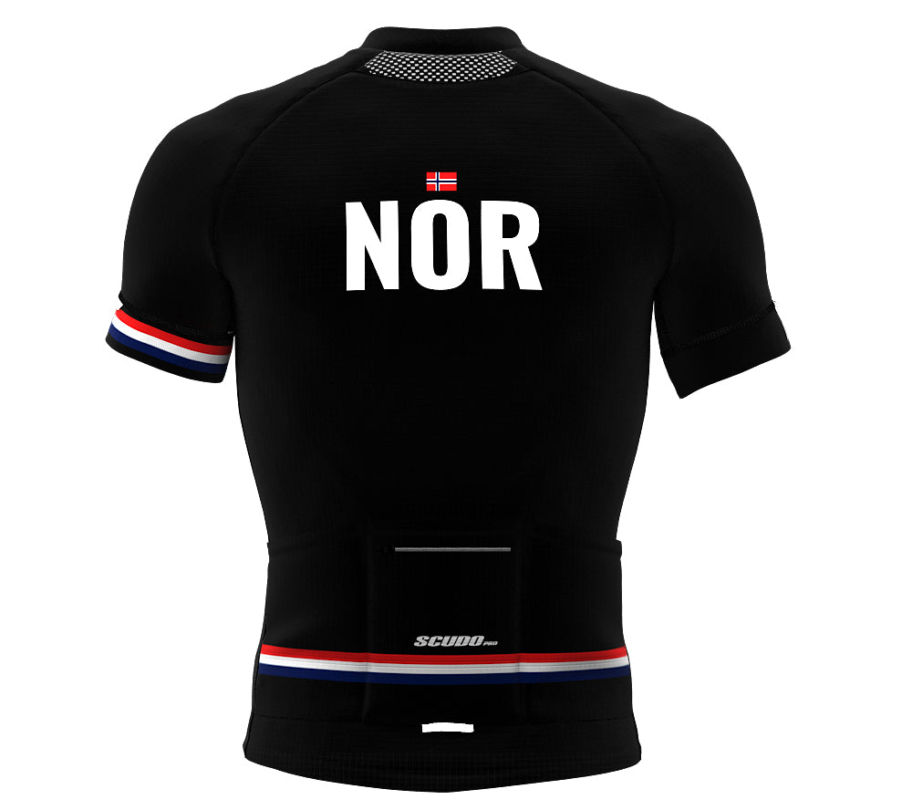 Norway Black CODE Short Sleeve Cycling PRO Jersey for Men and Women