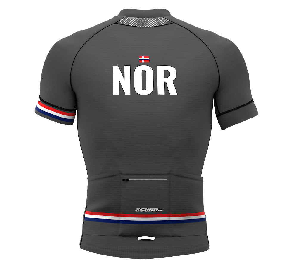 Norway Gray CODE Short Sleeve Cycling PRO Jersey for Men and Women