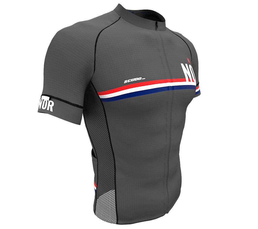 Norway Gray CODE Short Sleeve Cycling PRO Jersey for Men and Women