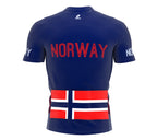 Norway  Full Zipper Bike Short Sleeve Cycling Jersey