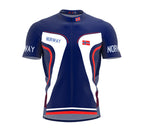 Norway  Full Zipper Bike Short Sleeve Cycling Jersey