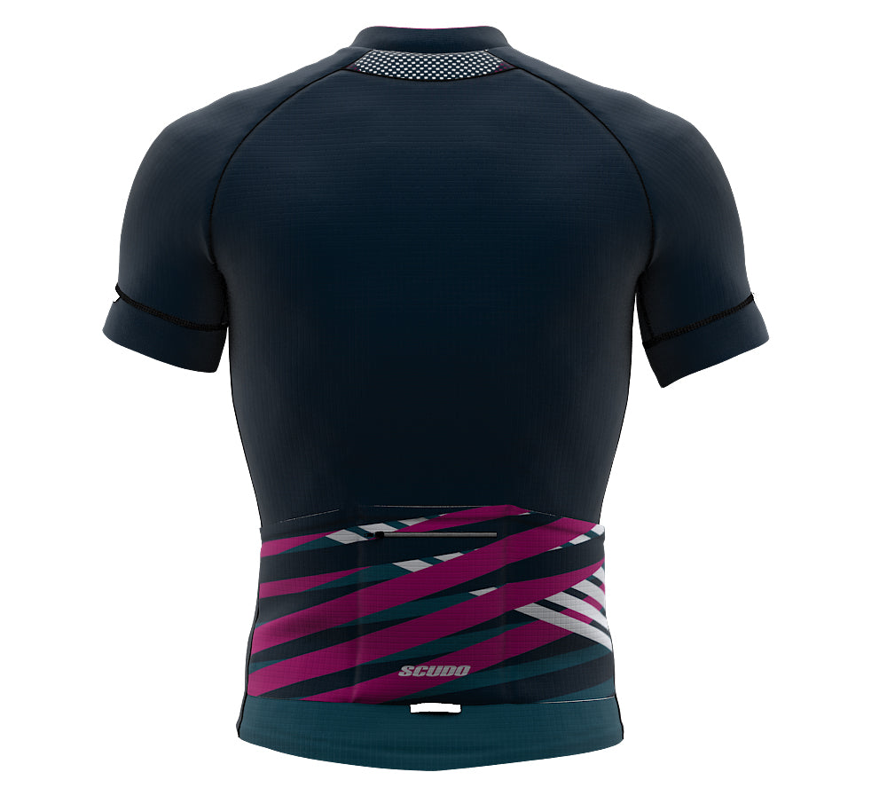 Nudius Magenta Short Sleeve Cycling PRO Jersey