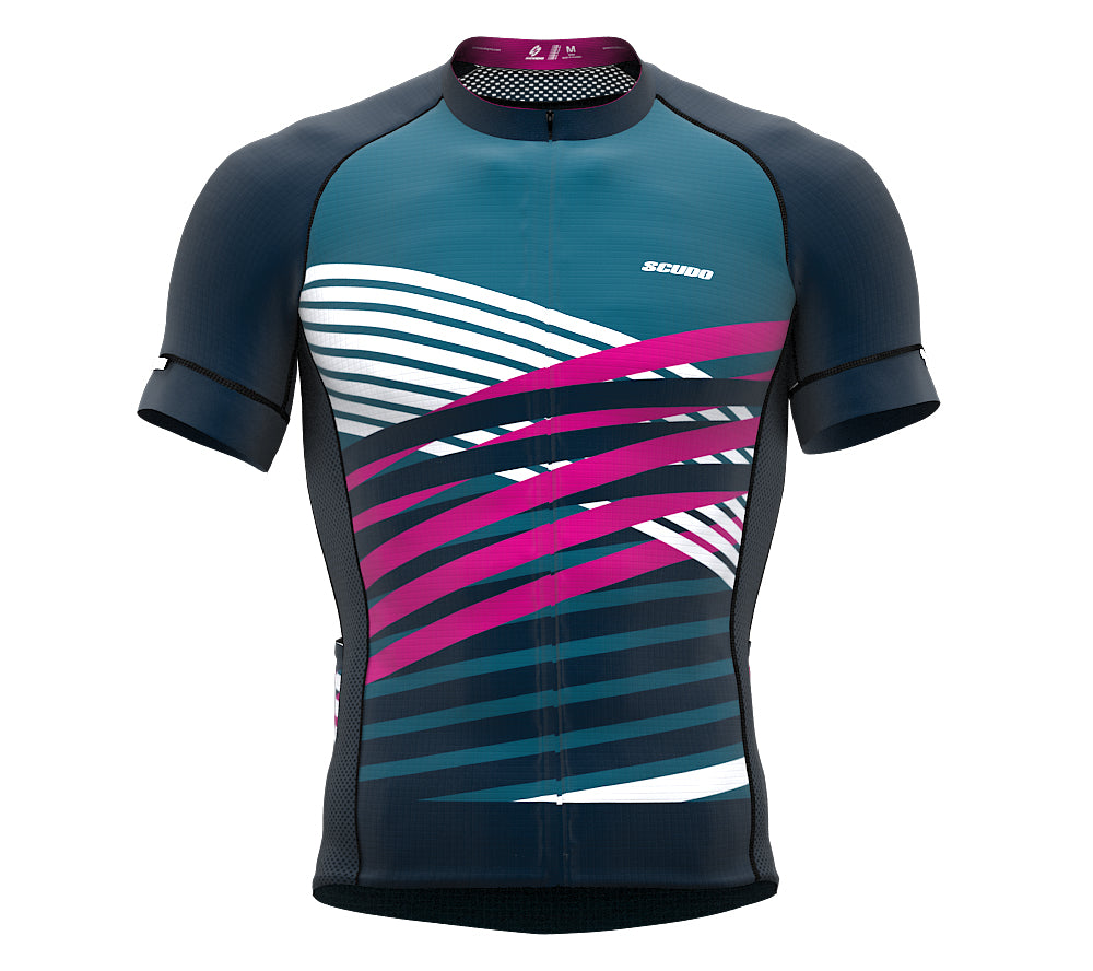 Nudius Magenta Short Sleeve Cycling PRO Jersey