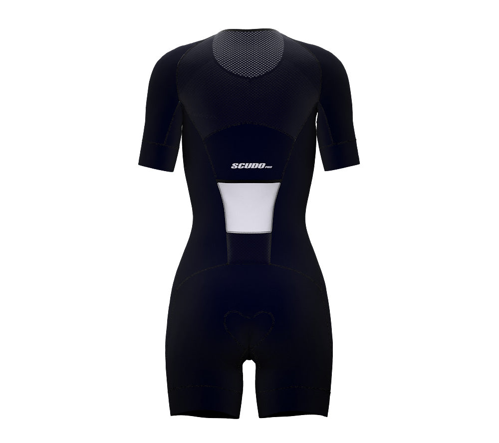 Nudius Pink Scudopro Cycling Skin Suit Short Sleeve for Woman