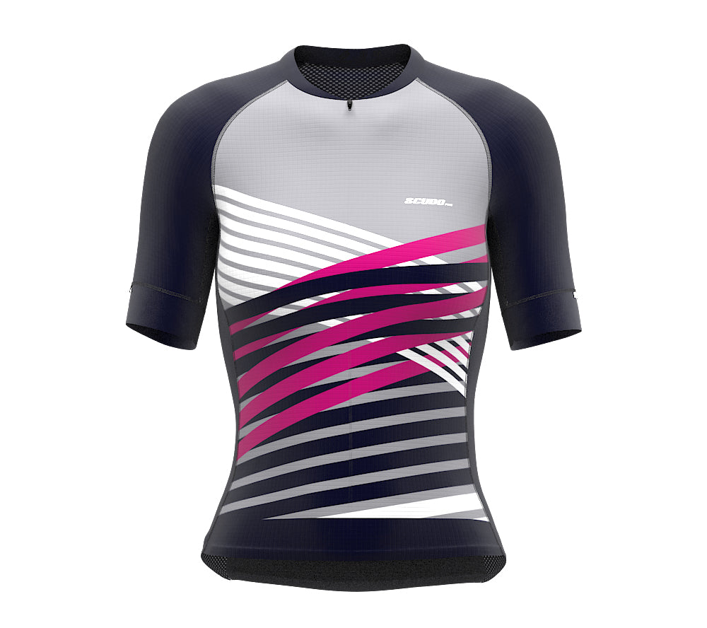 Nudius Pink Short Sleeve Cycling PRO Jersey