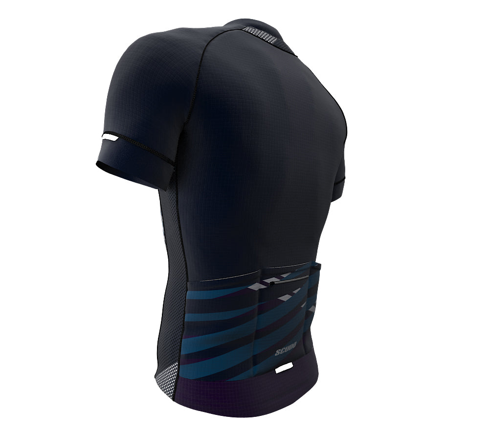 Nudius Purple Short Sleeve Cycling PRO Jersey