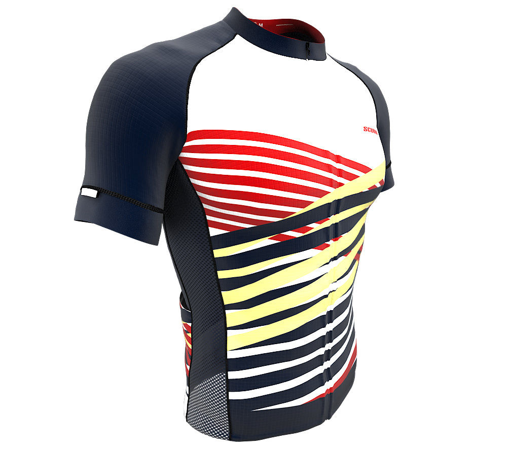 Nudius Red Short Sleeve Cycling PRO Jersey
