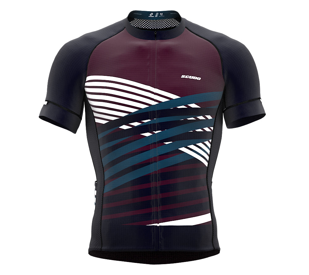 Nudius Red Wine Short Sleeve Cycling PRO Jersey
