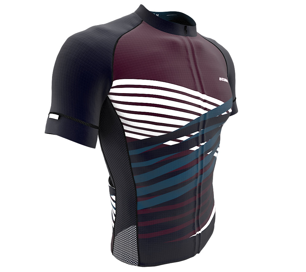 Nudius Red Wine Short Sleeve Cycling PRO Jersey