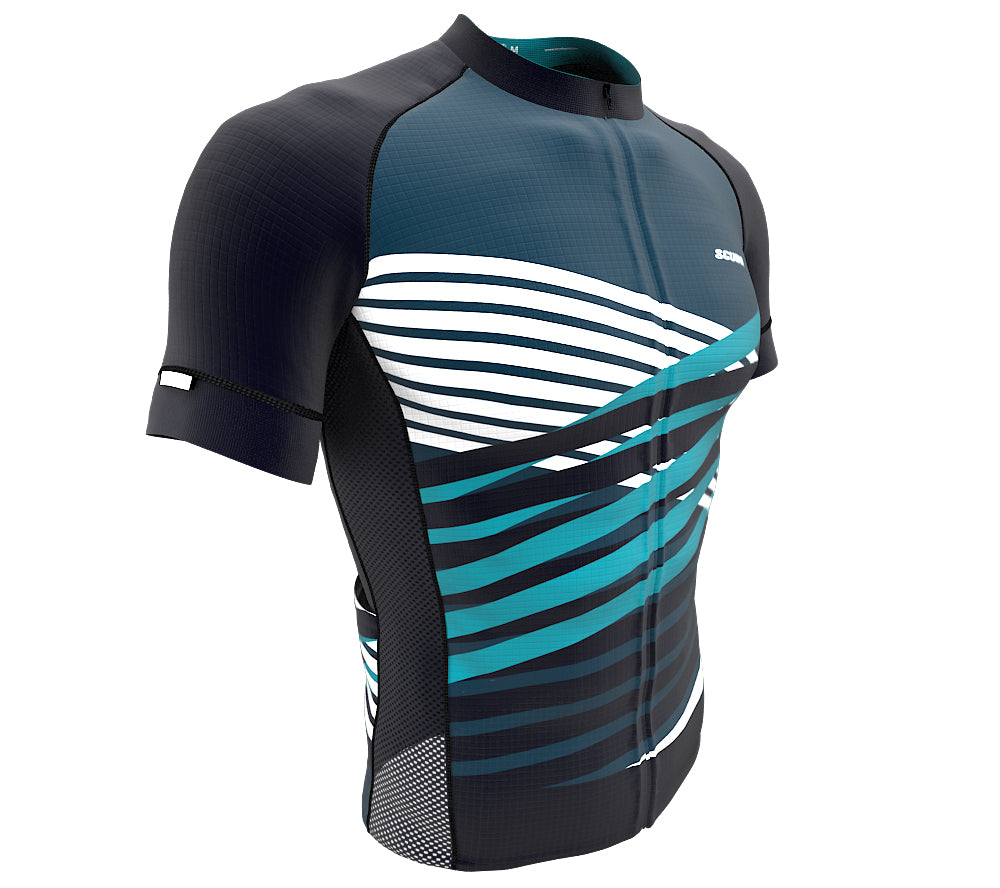 Nudius Teal Short Sleeve Cycling PRO Jersey