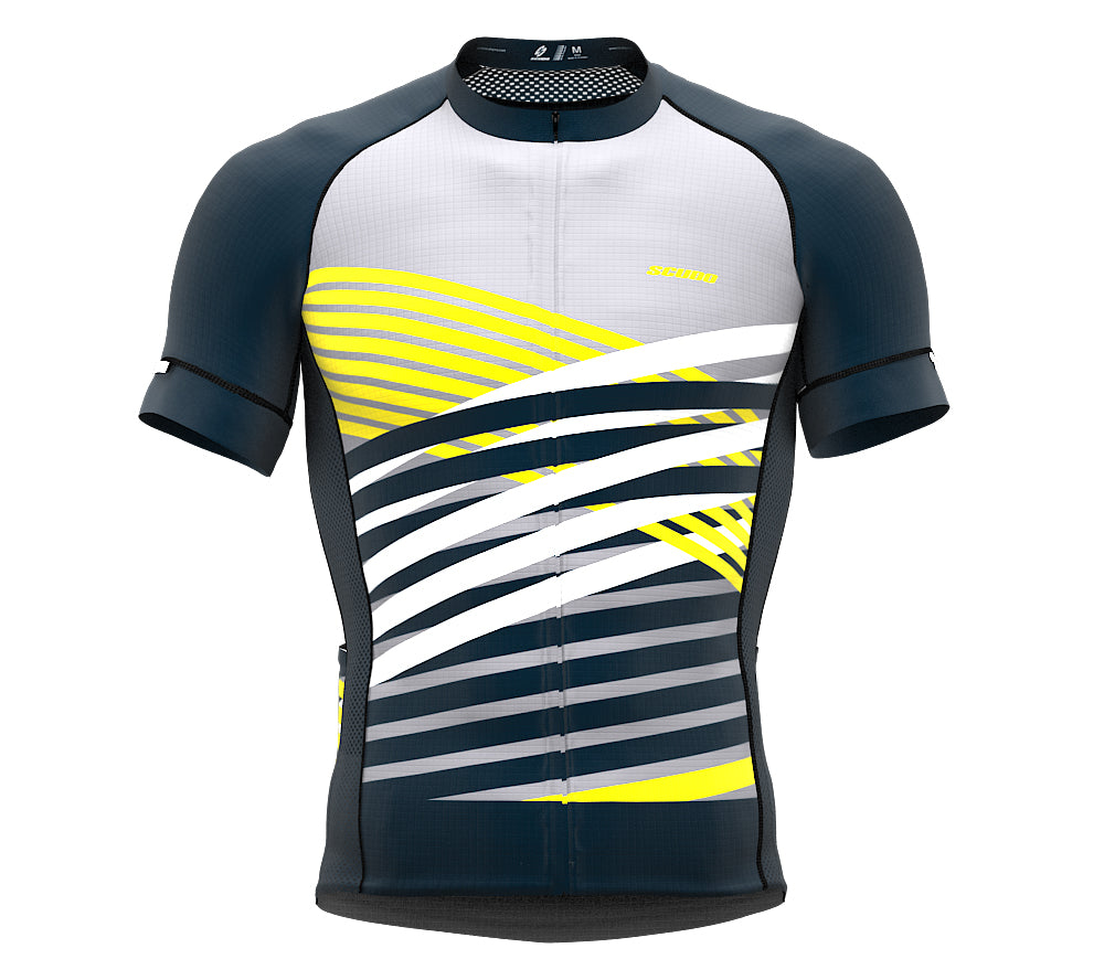 Nudius Yellow Short Sleeve Cycling PRO Jersey