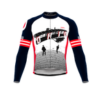 ScudoPro Pro Thermal Long Sleeve Cycling Jersey Ohio USA state Icon landmark identity  | Men and Women