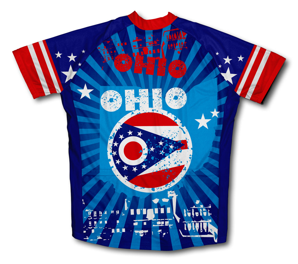 Ohio Short Sleeve Cycling Jersey for Men and Women