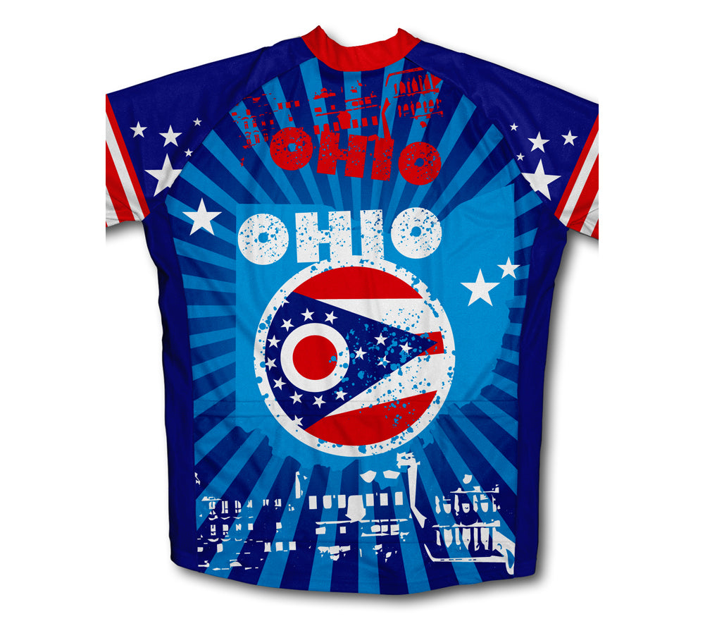 Ohio Short Sleeve Cycling Jersey for Men and Women