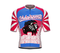 ScudoPro Pro-Elite Short Sleeve Cycling Jersey Oklahoma USA State Icon landmark symbol identity  | Men and Women