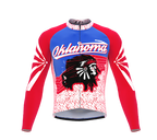 ScudoPro Pro Thermal Long Sleeve Cycling Jersey Oklahoma USA state Icon landmark identity  | Men and Women
