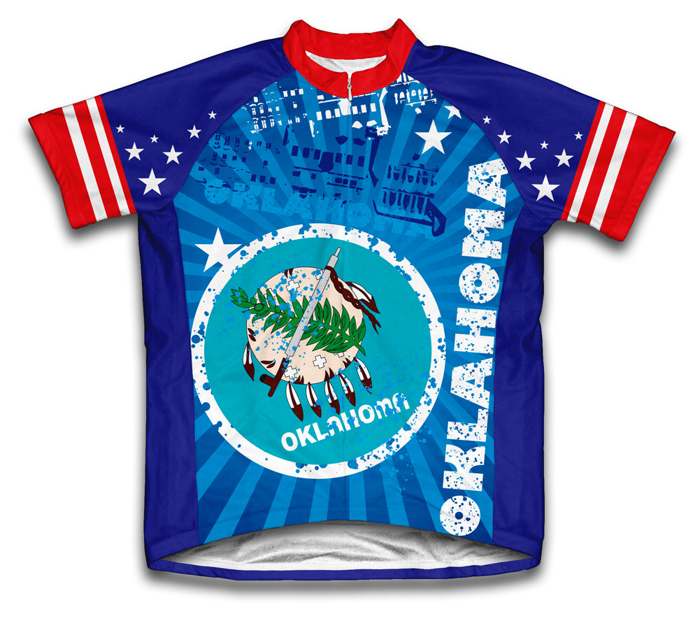 Oklahoma Short Sleeve Cycling Jersey for Men and Women