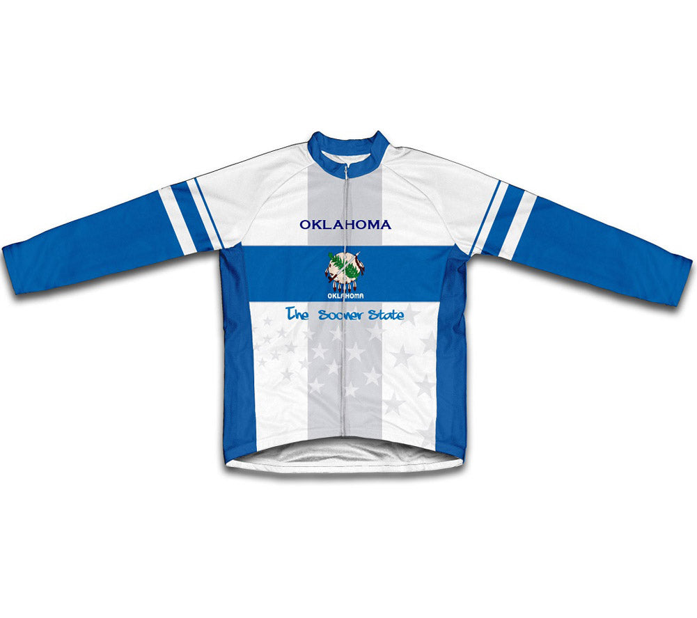 Oklahoma Flag Winter Thermal Cycling Jersey