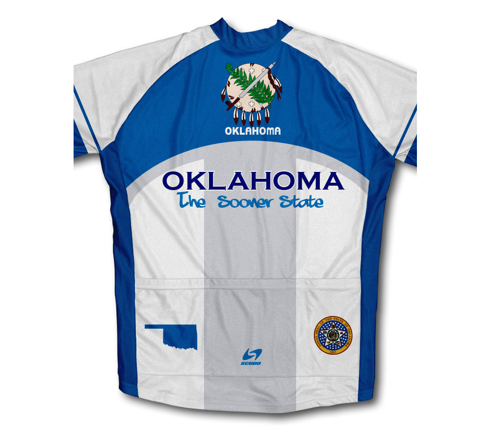 Oklahoma Flag Winter Thermal Cycling Jersey