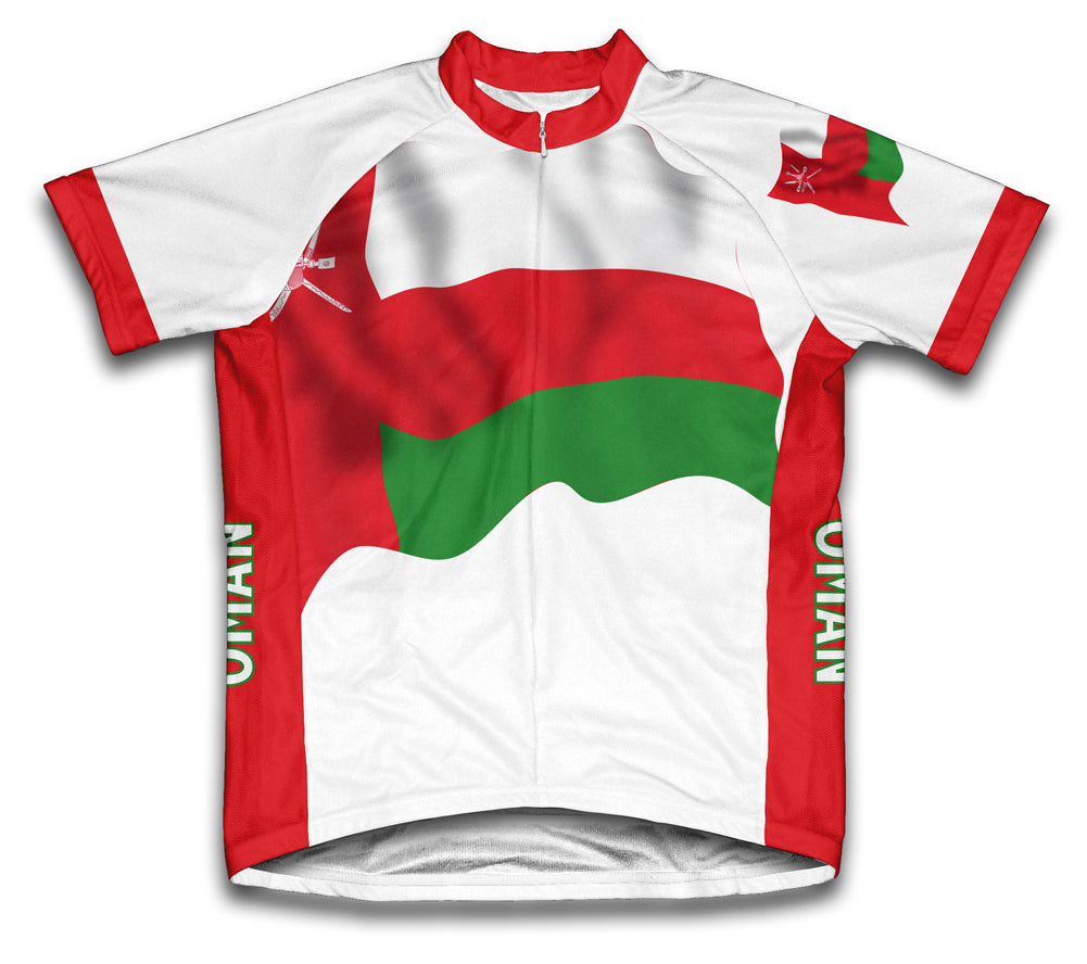 Oman Flag Cycling Jersey for Men and Women