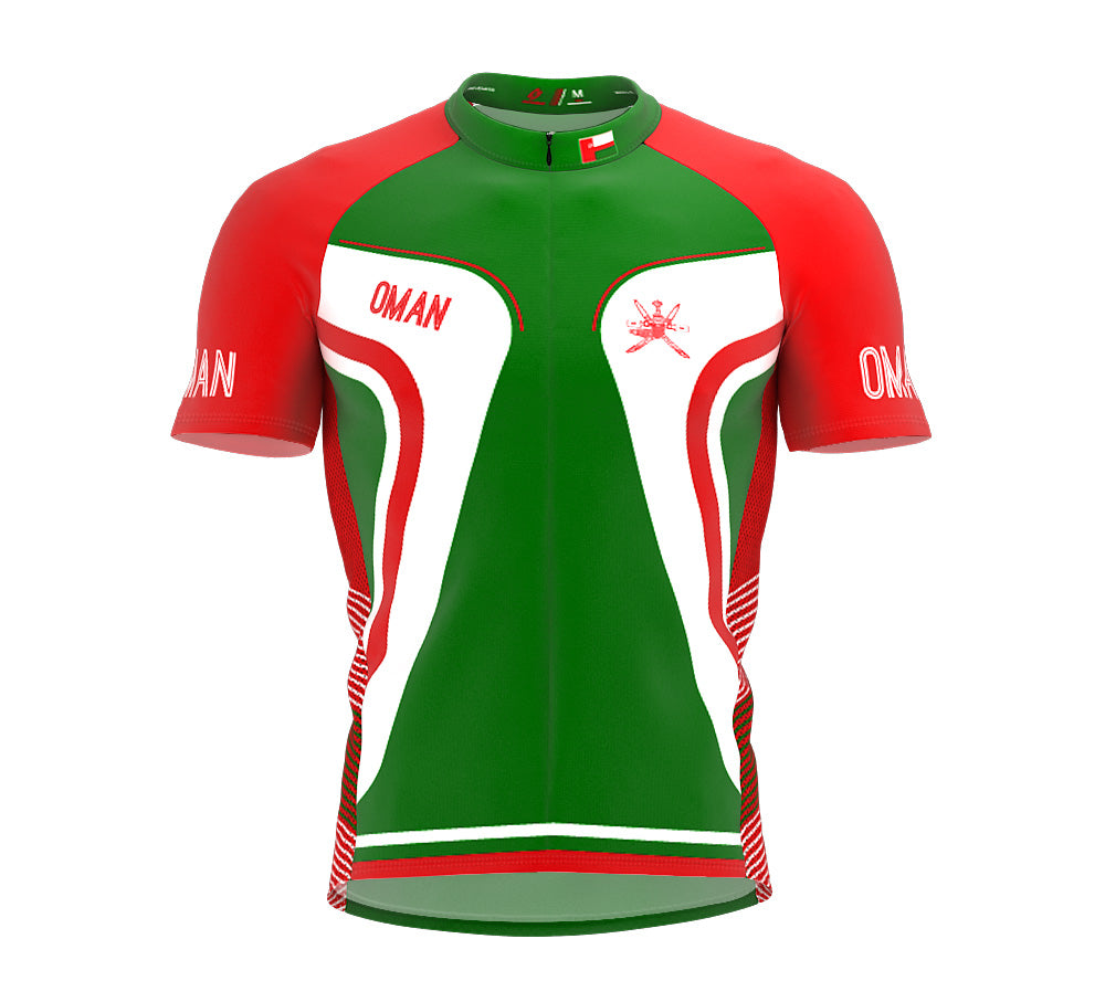 Oman  Full Zipper Bike Short Sleeve Cycling Jersey