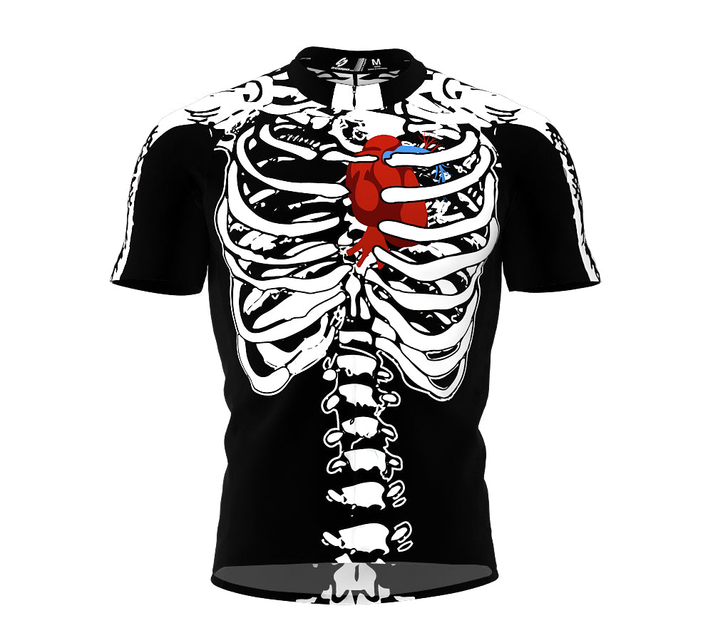 Open Squeleton Cycling Jersey Short Sleeve for Men and Women