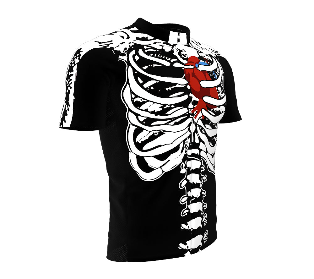 Open Squeleton Cycling Jersey Short Sleeve for Men and Women