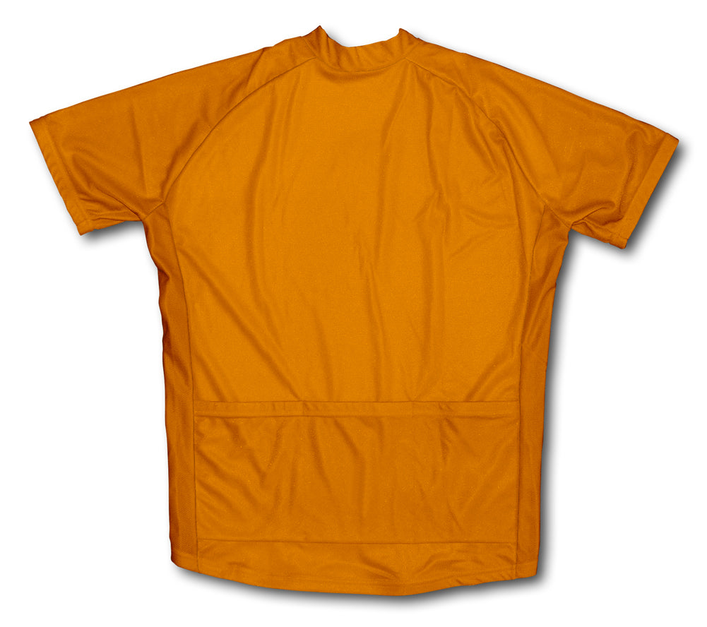 Orange Short Sleeve Cycling Jersey for Men and Women